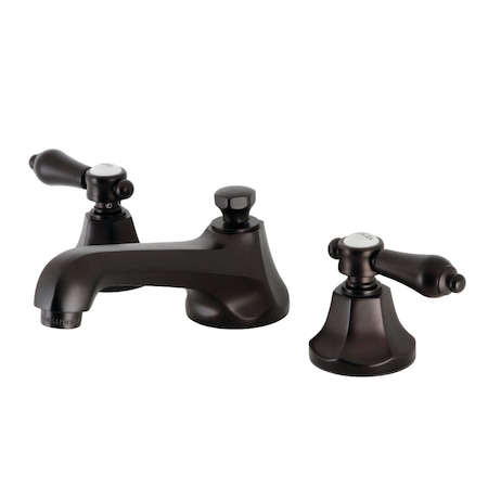Kingston Brass KS4465BPL Widespread Bathroom Faucet with Brass Pop-Up, Oil Rubbed Bronze KS4465BPL